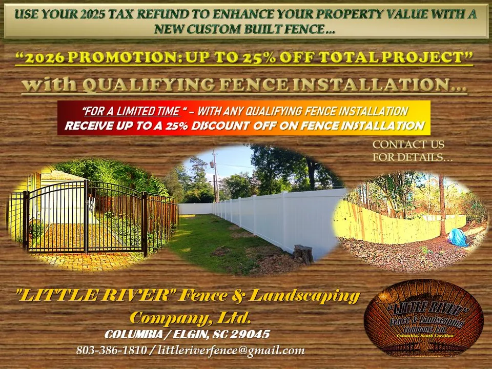 Top-rated landscape installation near you across Elgin, SC - Little River Fence & Landscaping Company