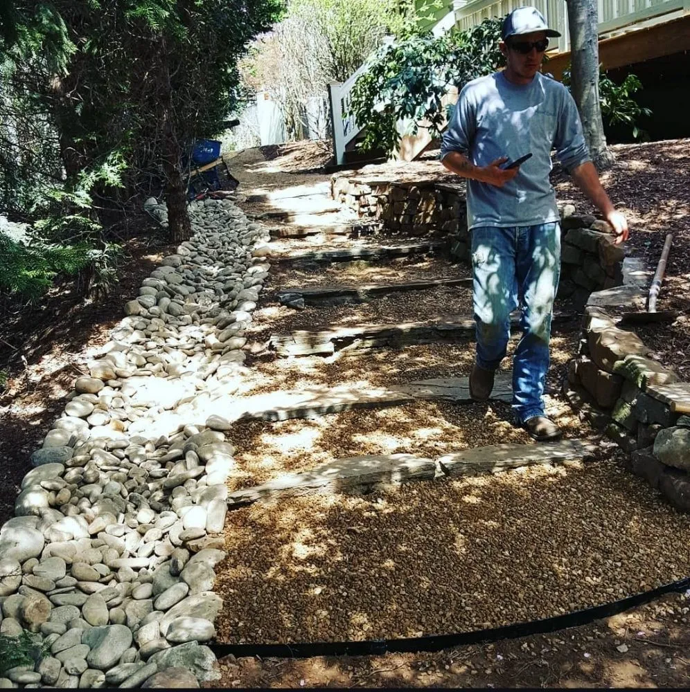 Custom garden landscaping in Greenville, SC - Little River Property Management