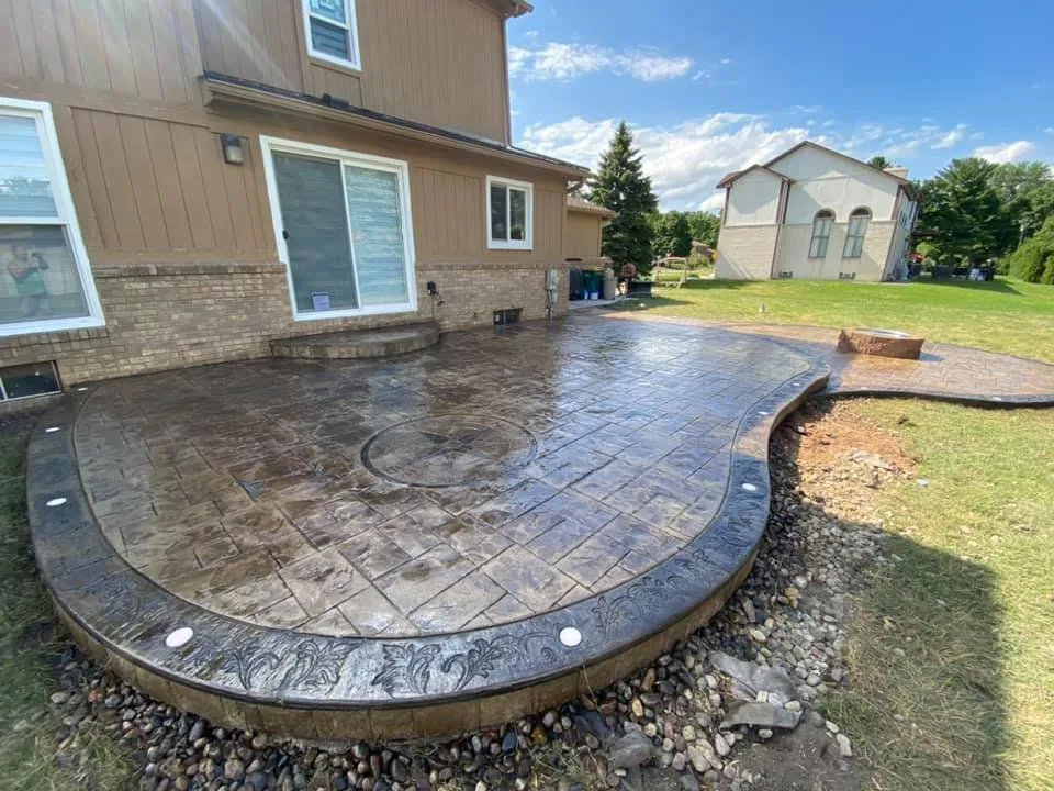 Local landscape design near you in Sterling Heights, MI by Little Rock Concrete