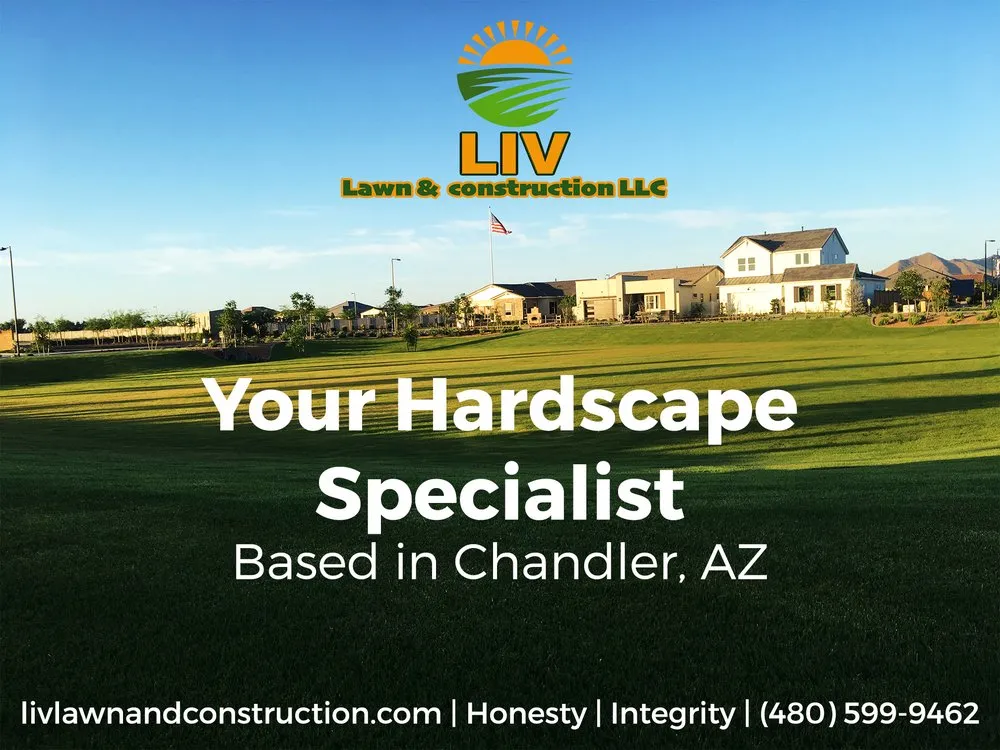 Custom outdoor landscaping for outdoor upgrades across Chandler, AZ - LIV Lawn and Construction