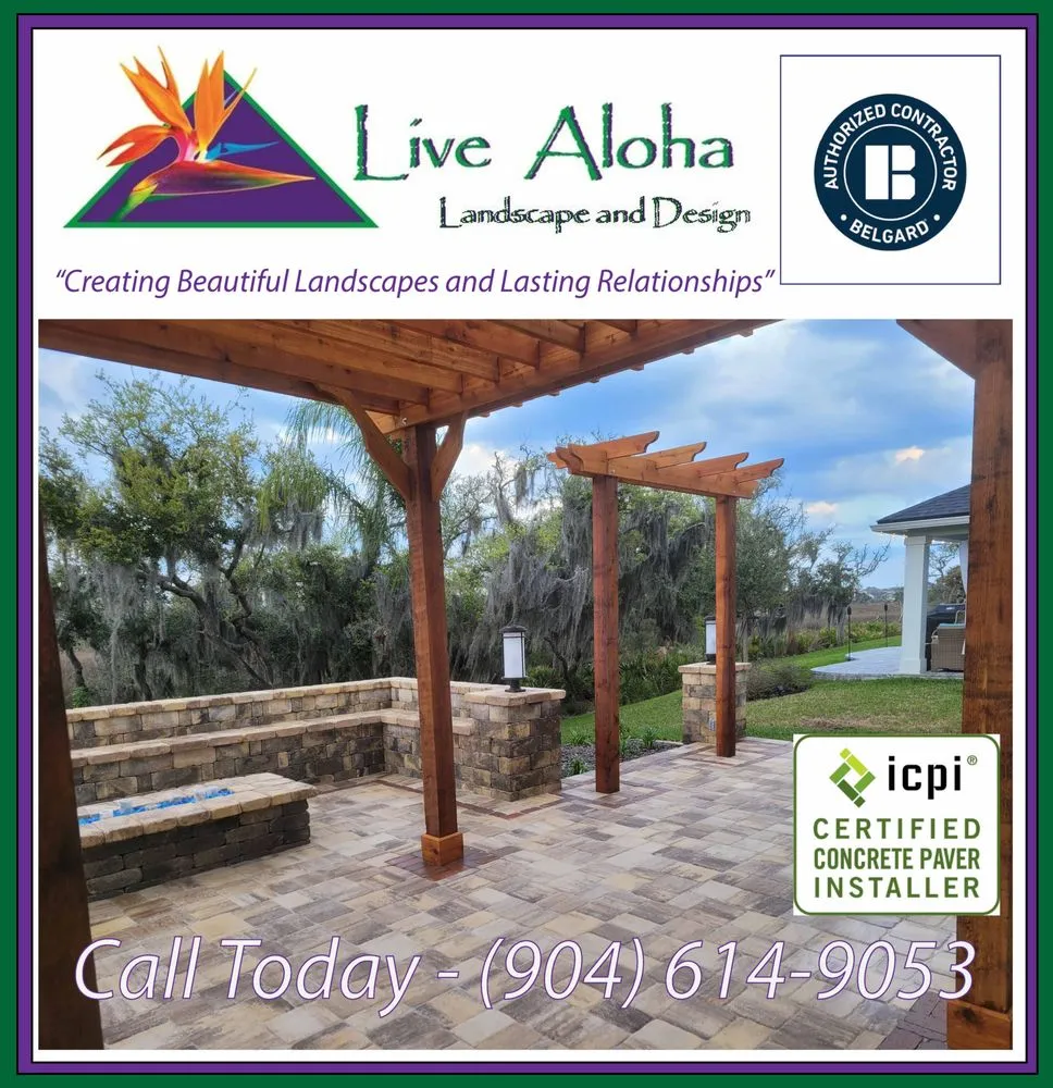 Trusted landscaping services for beautiful yards in St. Augustine, FL by Live Aloha Landscapes