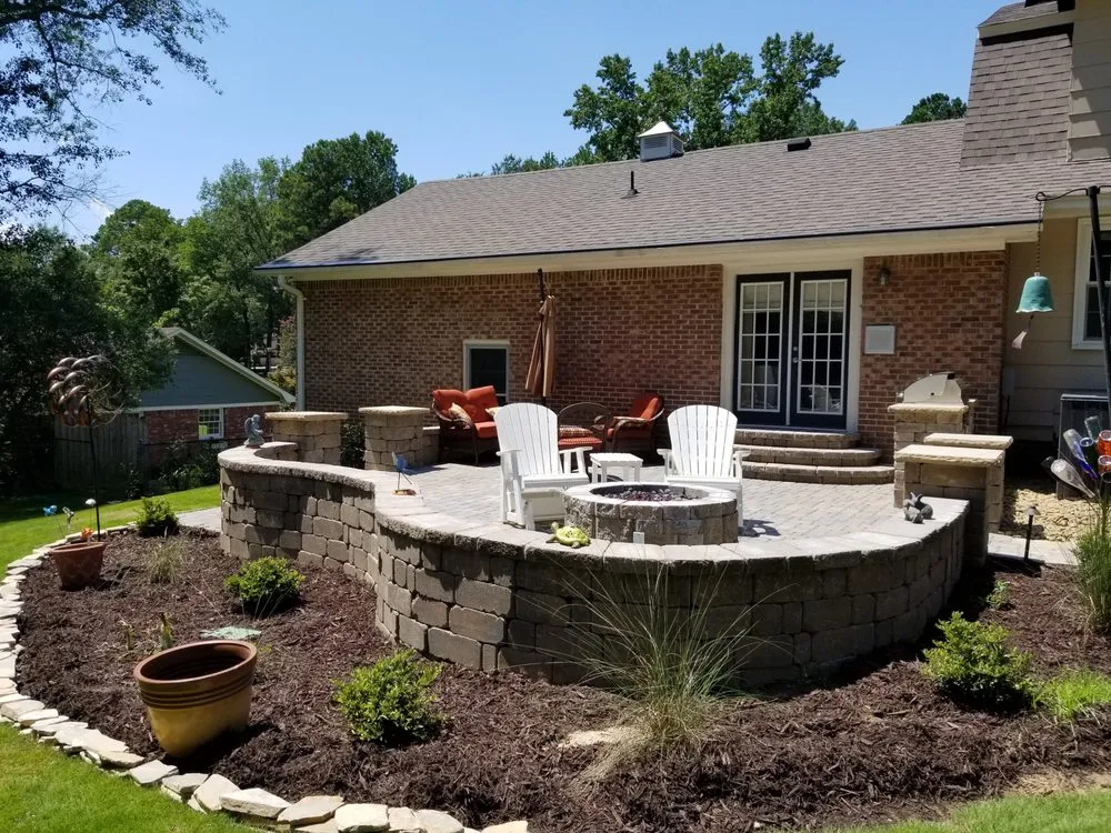 Affordable garden landscaping in Gilbert, SC by Live Oak Services