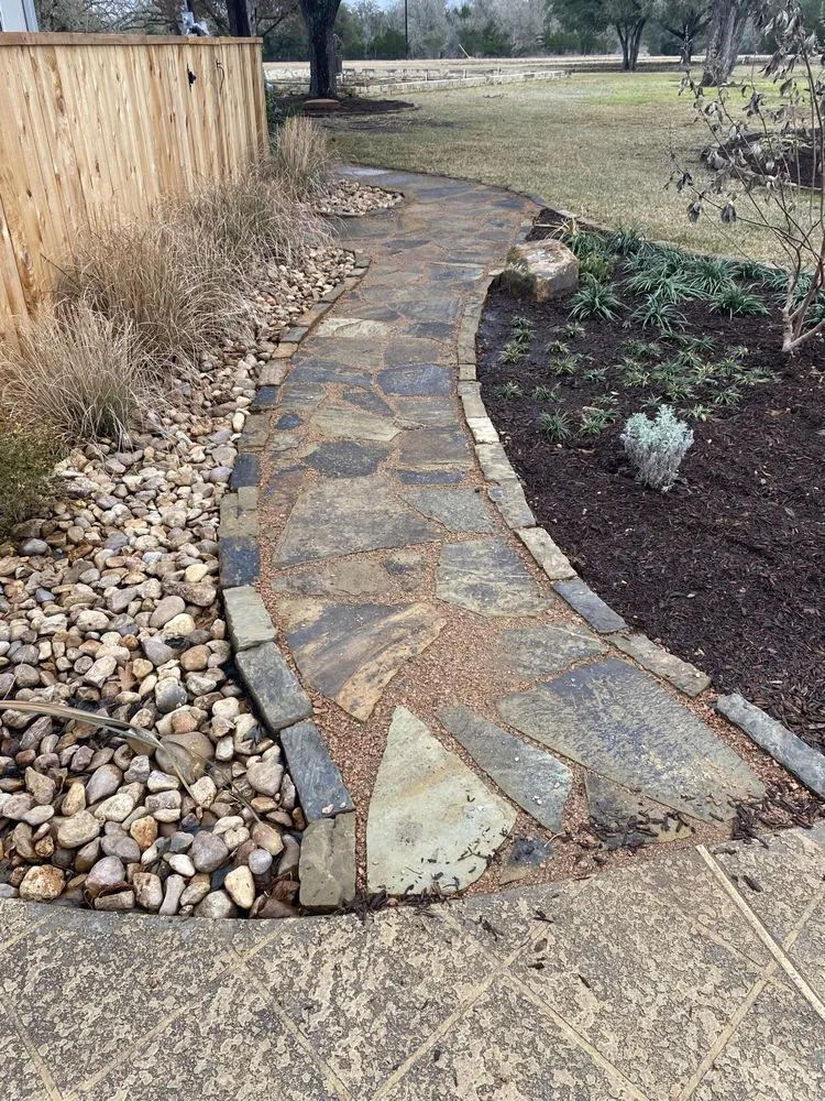 Custom outdoor landscaping in Edinburg, TX by Living Color