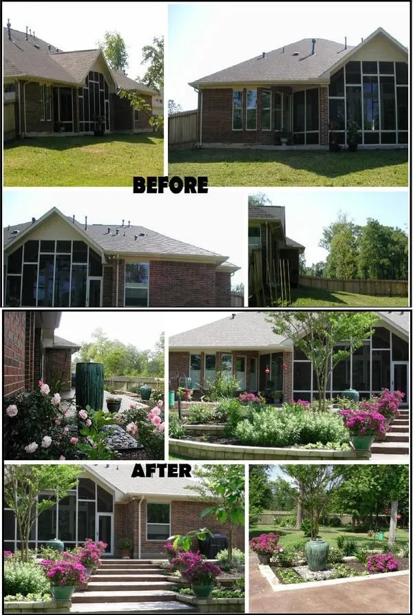Professional yard maintenance for residential properties in Conroe, TX by Living Expression Landscapes