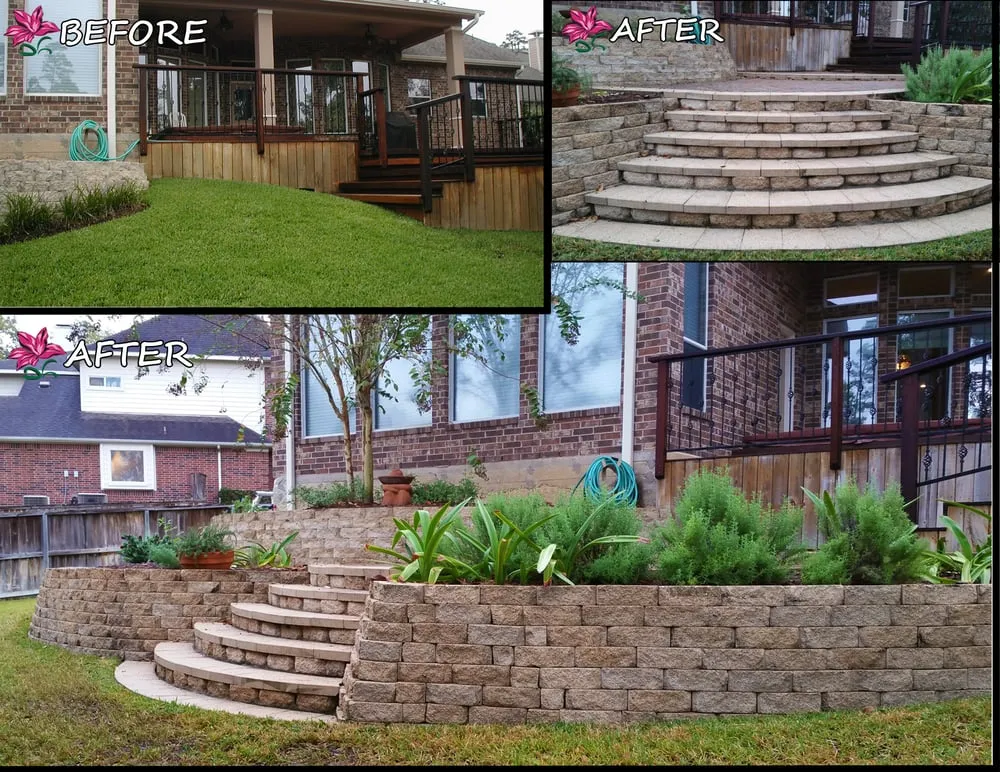 Local yard cleanup service in Conroe, TX by Living Expression Landscapes