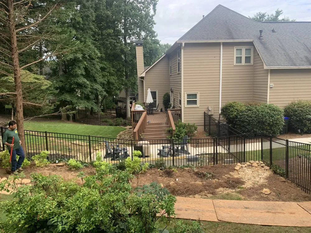Custom landscaping services in Marietta, GA by Living Fences