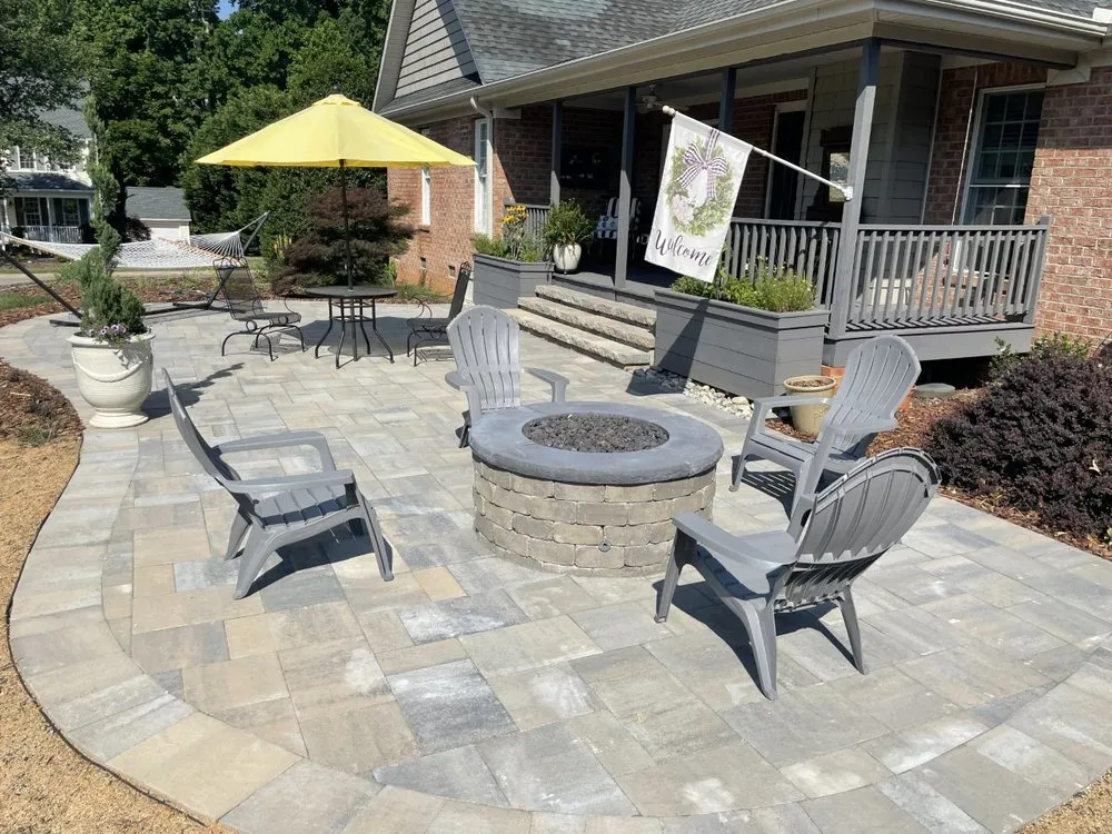 Custom landscape installation in Graham, NC - Living Landscapes