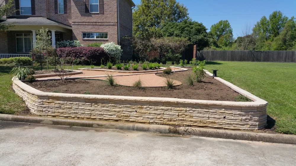 Top-rated landscaping services with custom design in Katy, TX by Living Trees & Shrubs