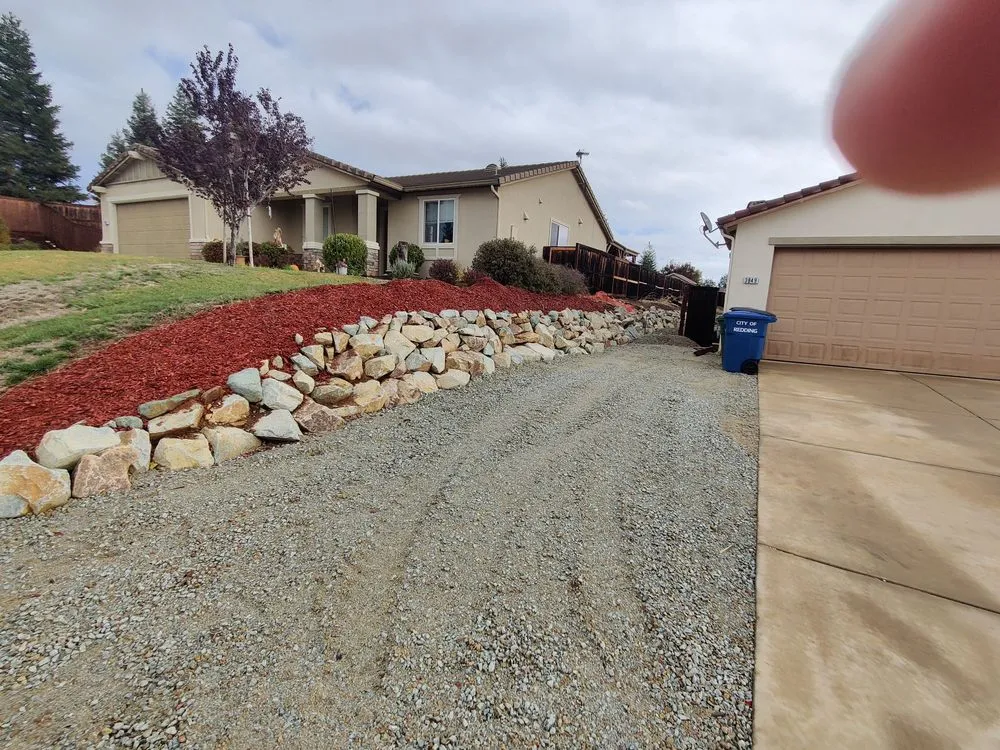 Custom landscape installation for beautiful yards across Redding, CA - Living Water Landscape & Design