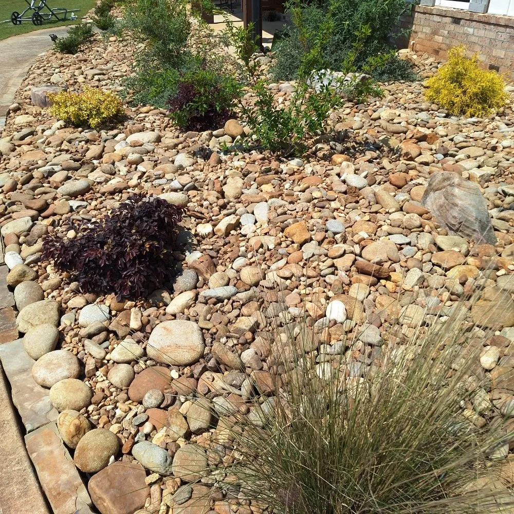 Trusted lawn mowing service with custom design in Madison, GA by Living Water Landscape and Lawn Care