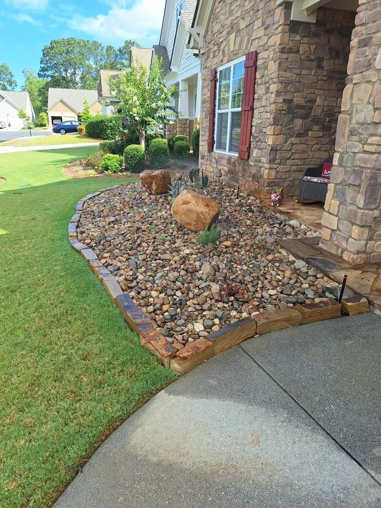 Custom landscape design in Madison, GA by Living Water Landscape and Lawn Care