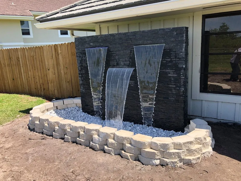 Reliable lawn care service for homes in Palm City, FL by Living Water Landscape