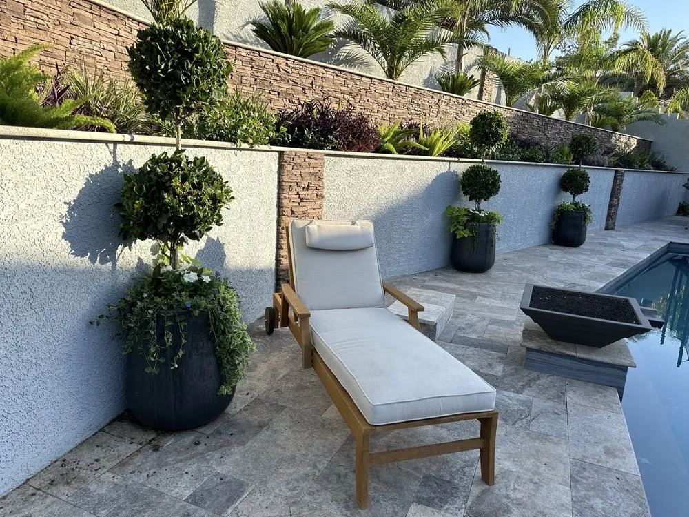 Professional garden landscaping with custom design in Las Vegas, NV by Living Water Landscapes