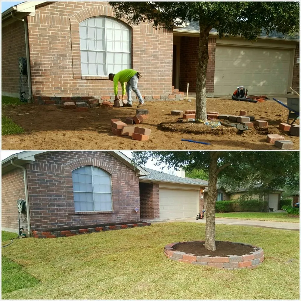 Professional yard cleanup service for homes across Katy, TX - Living Water Landscaping