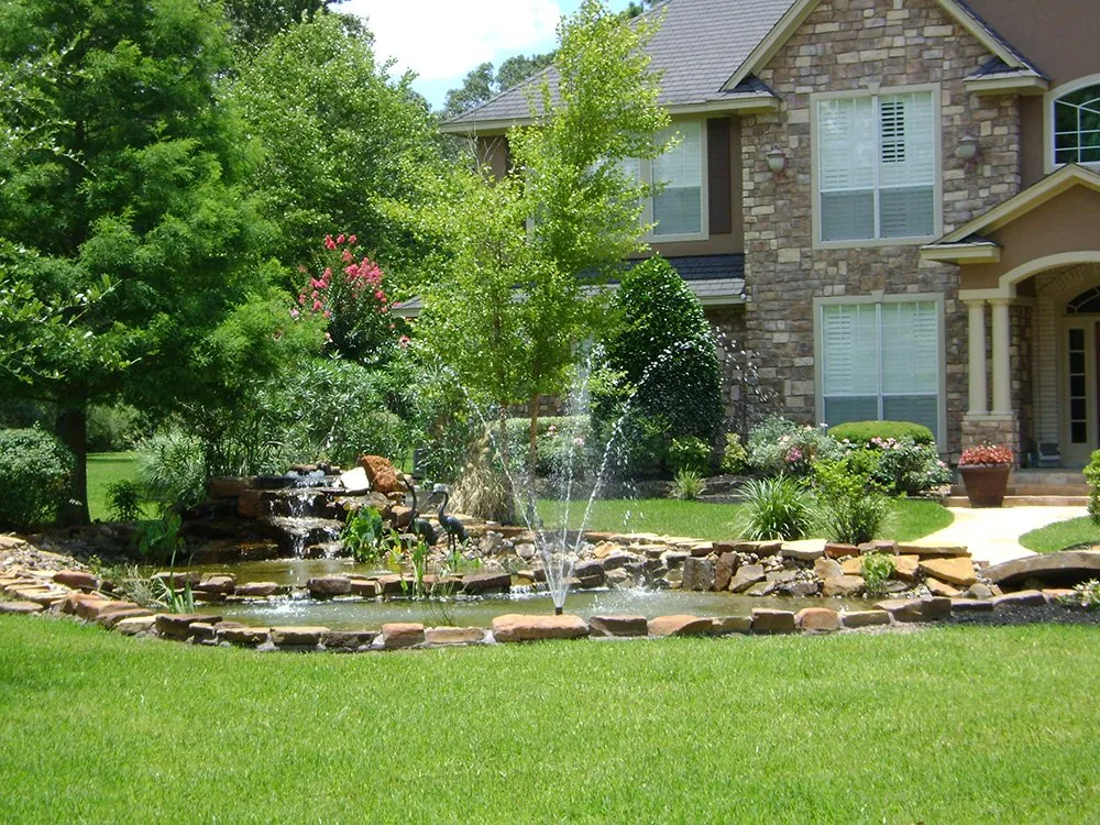 Reliable landscaping services for residential properties in Spring, TX by Living Water