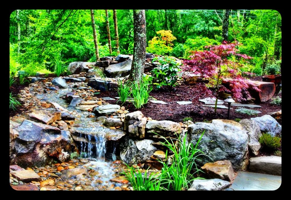 Professional residential landscaping in Asheville, NC - Living Waters Landscaping