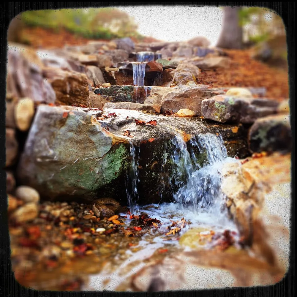 Custom landscape installation in Asheville, NC by Living Waters Landscaping