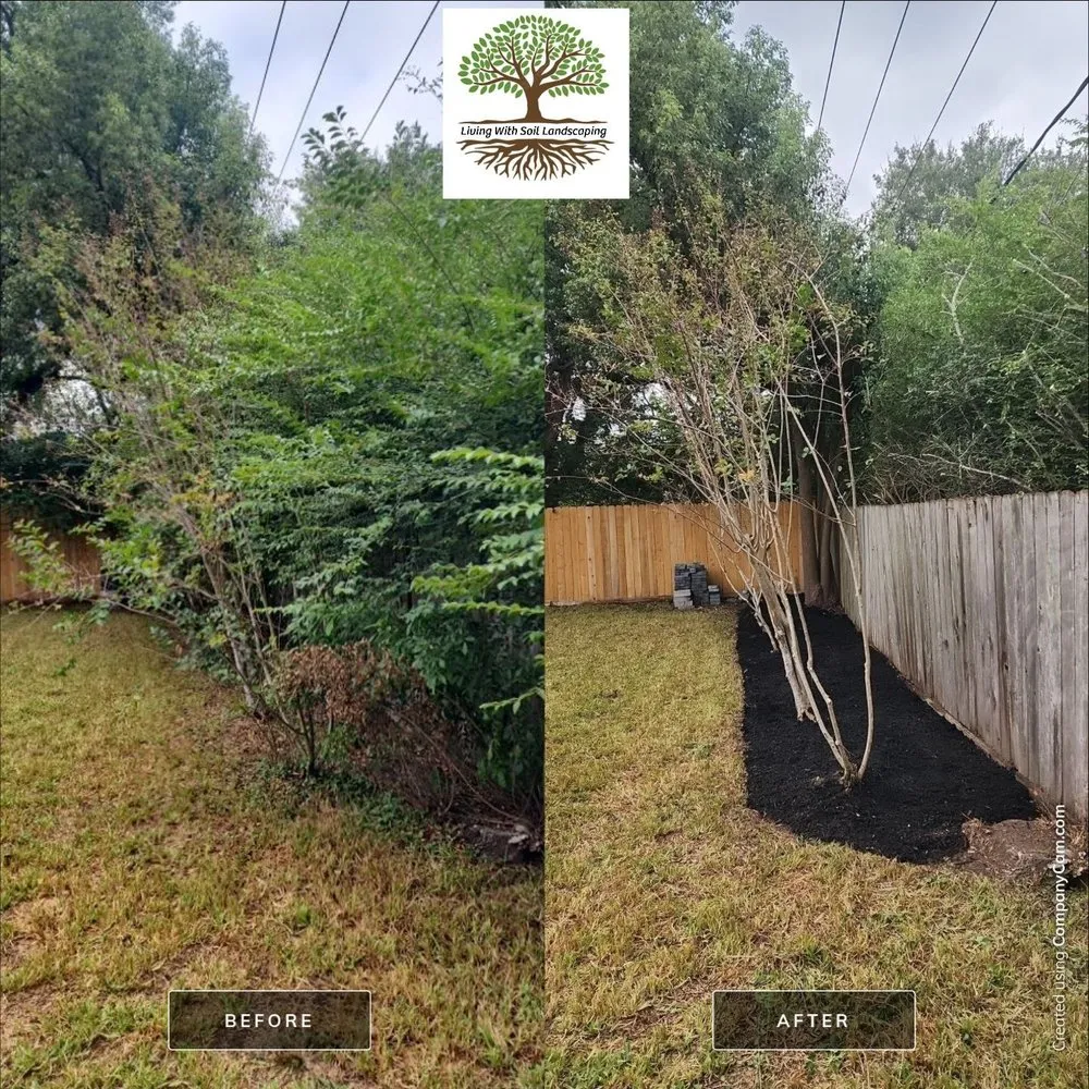 Affordable lawn mowing service in Houston, TX by Living With Soil Landscaping