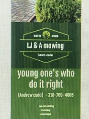 lj & A Mowing Logo