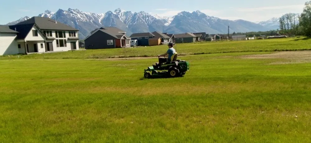 Custom lawn mowing service for beautiful yards in Wasilla, AK by LJ Lawns