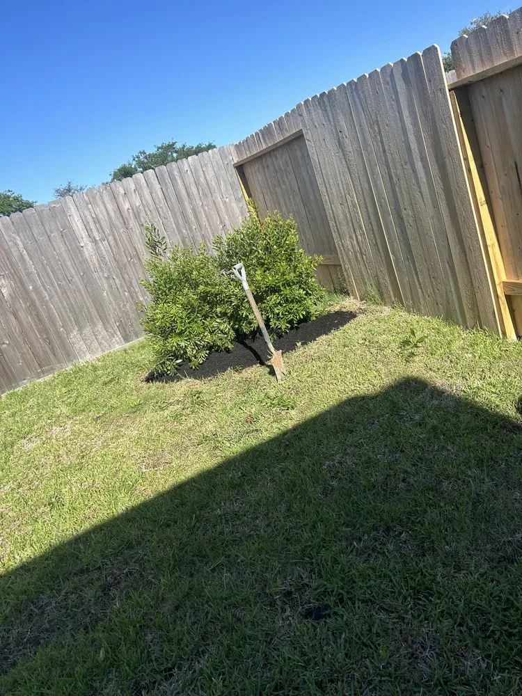 Custom landscape installation for residential properties in Porter Heights, TX by LJB Landscaping