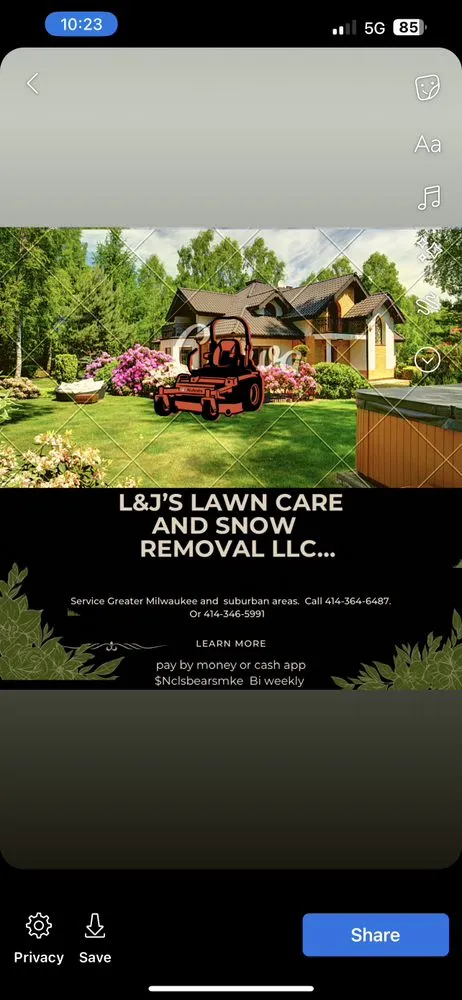 Custom yard cleanup service in West Milwaukee, WI by L&J’s Lawn care and Snow removal