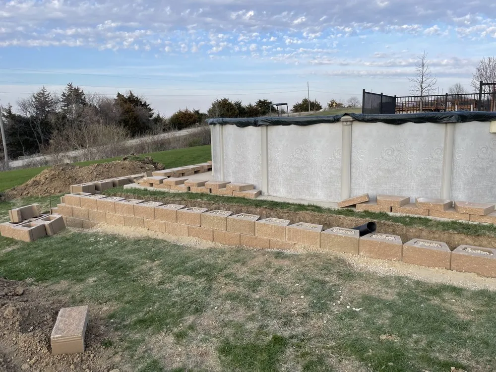 Custom landscape installation in East Dubuque, IL by L&L Landscaping