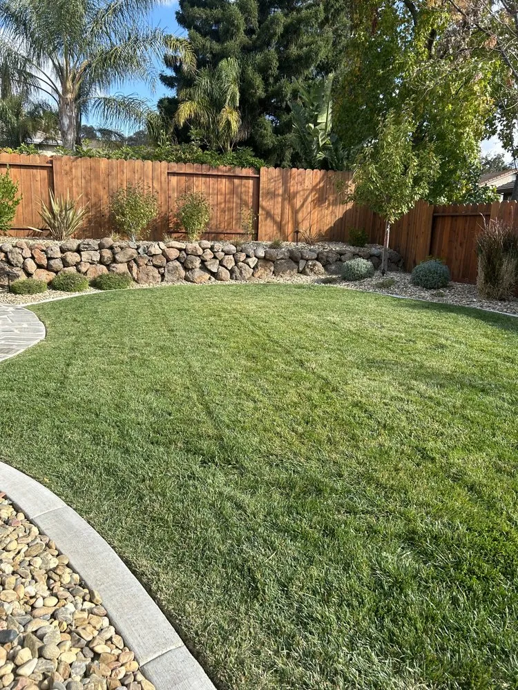 Custom outdoor landscaping in Fairfield, CA by L&L Lawn Maintenance