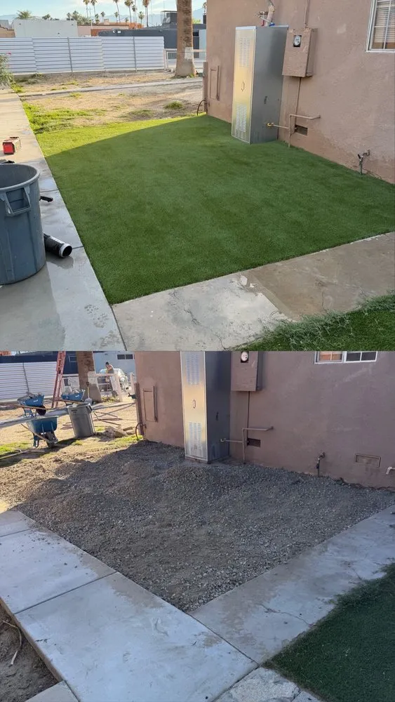 Custom outdoor landscaping in Coachella, CA by Llanes Landscaping