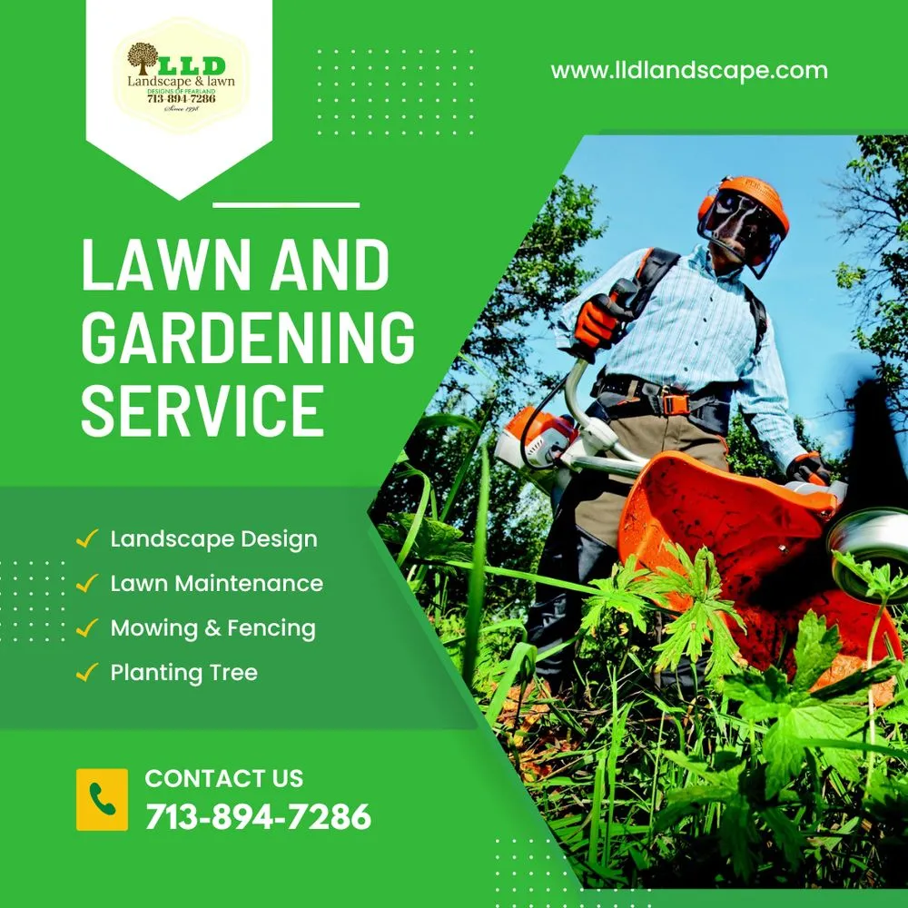 Professional landscape design with custom design in Pearland, TX by LLD Landscape & Lawn Designs Of Pearland