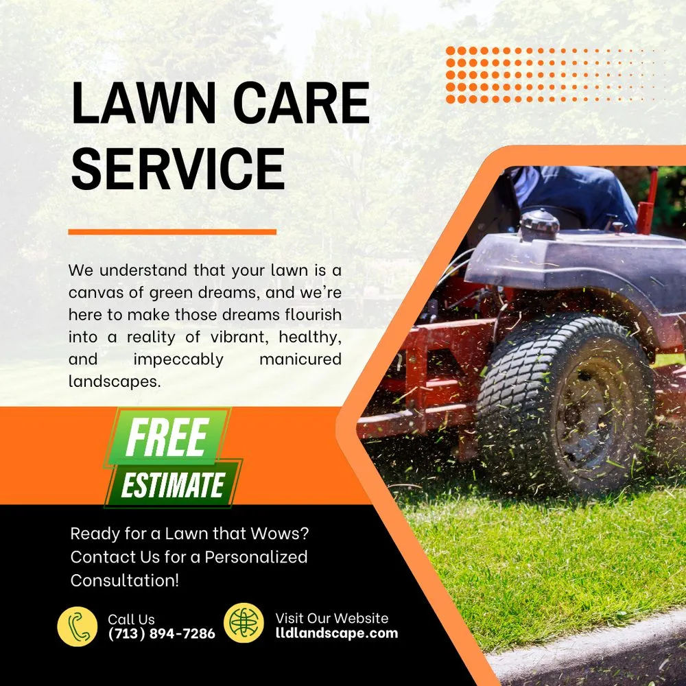 Custom lawn mowing service for residential properties across Pearland, TX - LLD Landscape & Lawn Designs Of Pearland
