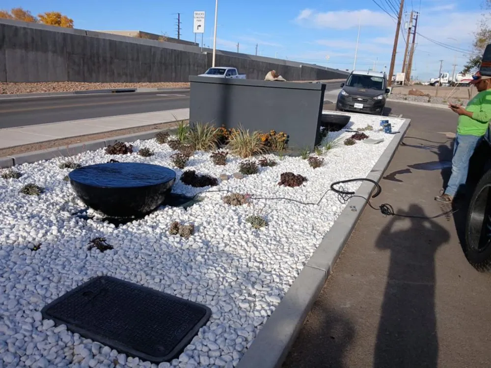 Professional outdoor landscaping in Albuquerque, NM by Lliguin Landscaping