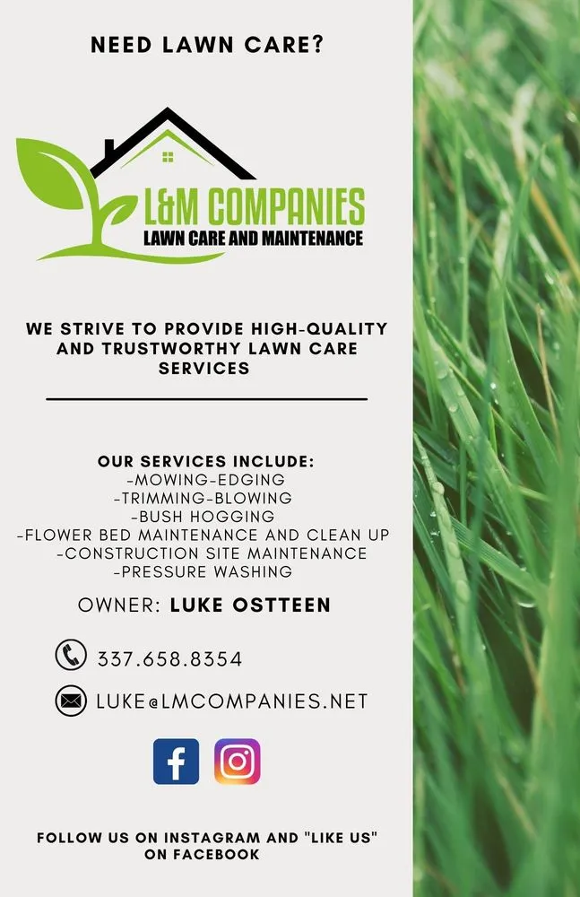 Professional landscaping services for outdoor upgrades across Maurice, LA - L&M Companies Lawn Care and Maintenance