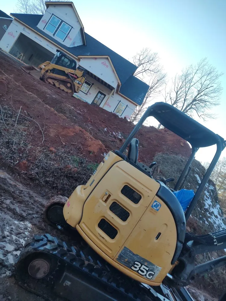 Local landscape design for homes in Taylorsville, NC by LM Grading and Landscaping