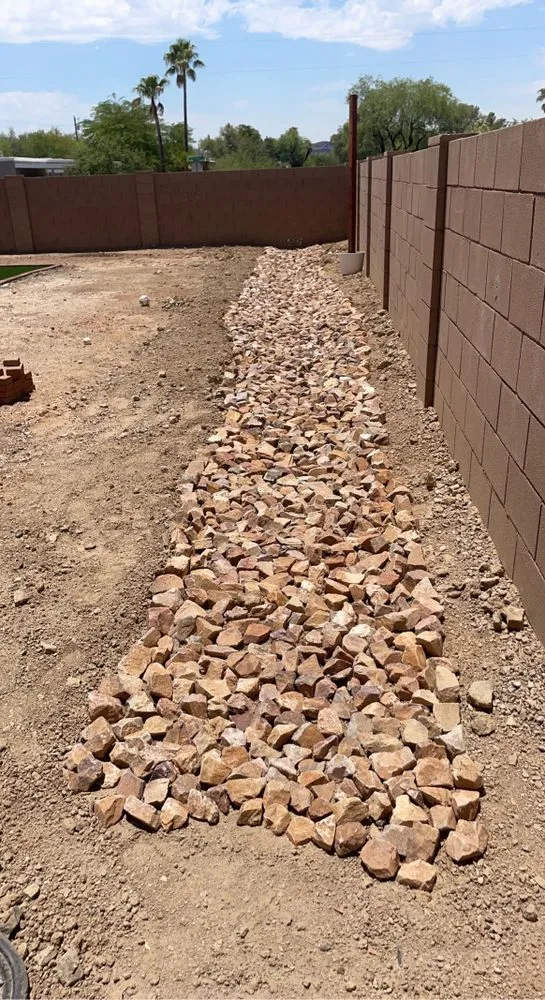 Custom landscape installation in Tucson, AZ by LM Landscapes & Irrigation