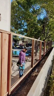 LM landscaping Construction Logo