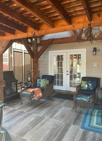 Custom garden landscaping in Atlanta, GA by LM Ventures