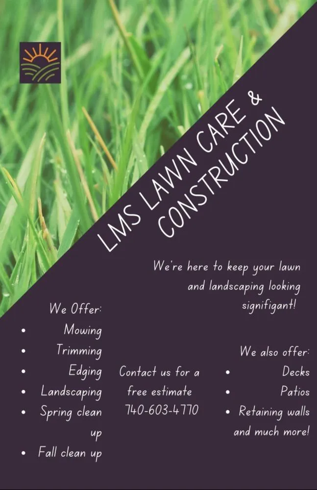 Affordable yard maintenance in Logan, OH - LMS Lawn Care and Construction