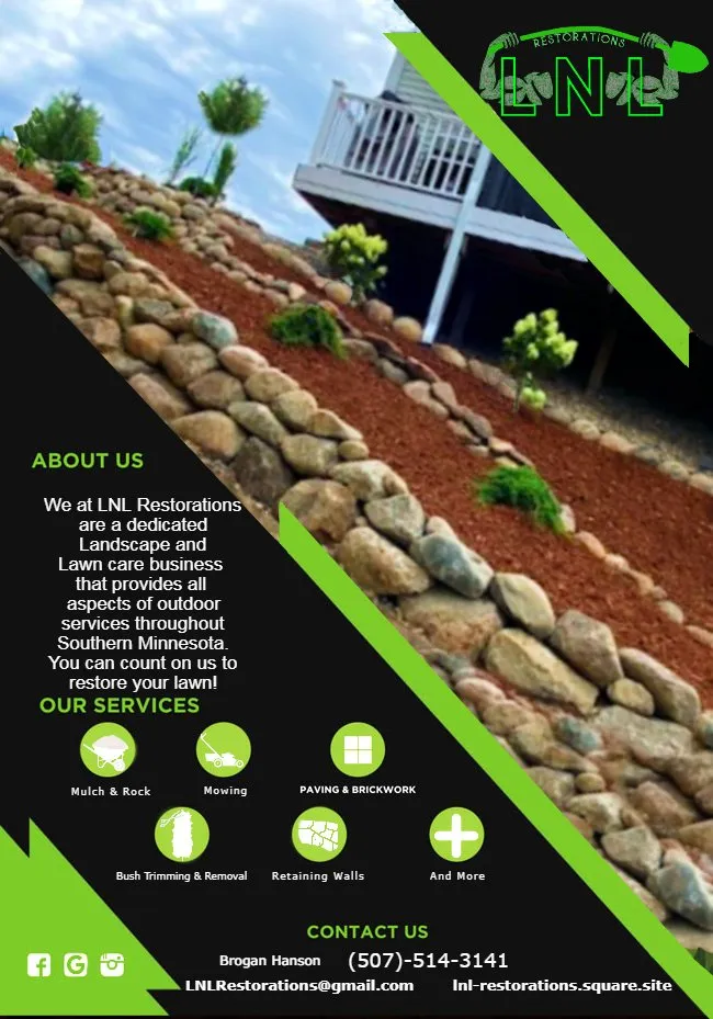 Affordable landscape installation for beautiful yards across Saint Peter, MN - LNL Restorations