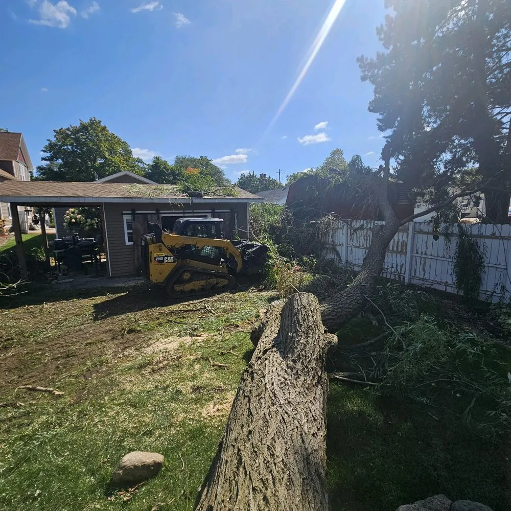 Professional garden landscaping with custom design across Portland, MI - LNS Excavating & Tree Service