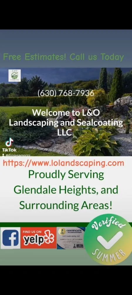 Trusted garden landscaping experts serving Glendale Heights, IL - L&O Landscaping and Sealcoating