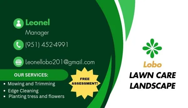 Lobo Lawn Care Landscape Logo