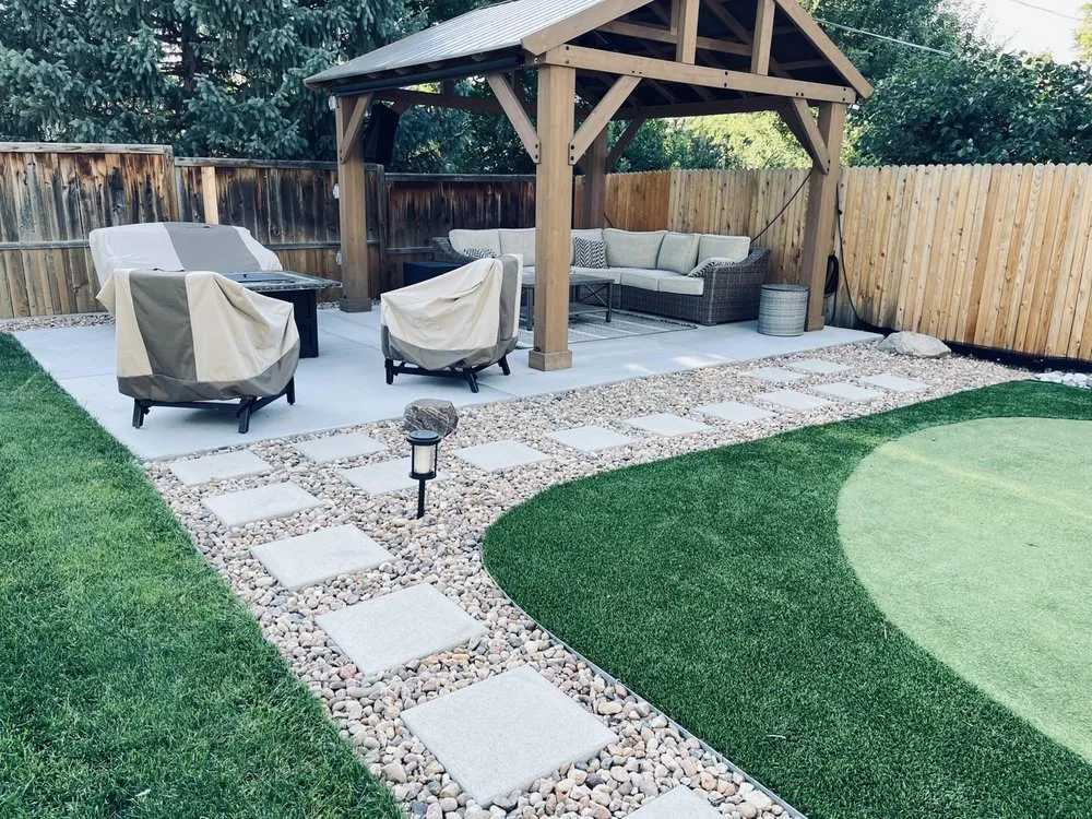 Custom landscape installation for beautiful yards across Aurora, CO - Lobos Landscape Design