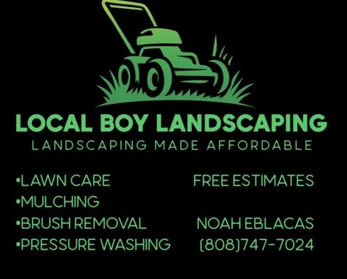 Local Boy Landscaping Logo