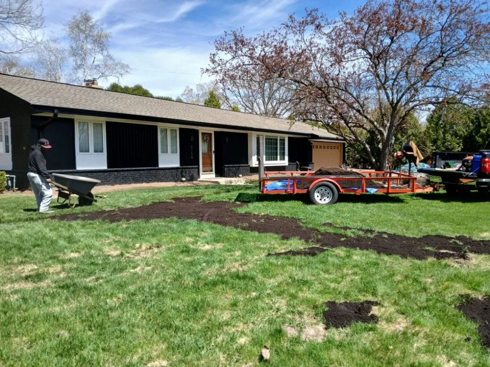 Professional yard cleanup service for residential properties in Milwaukee, WI by Lockwood n Son Lawn Care