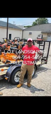 L.O.E LANDSCAPING Logo