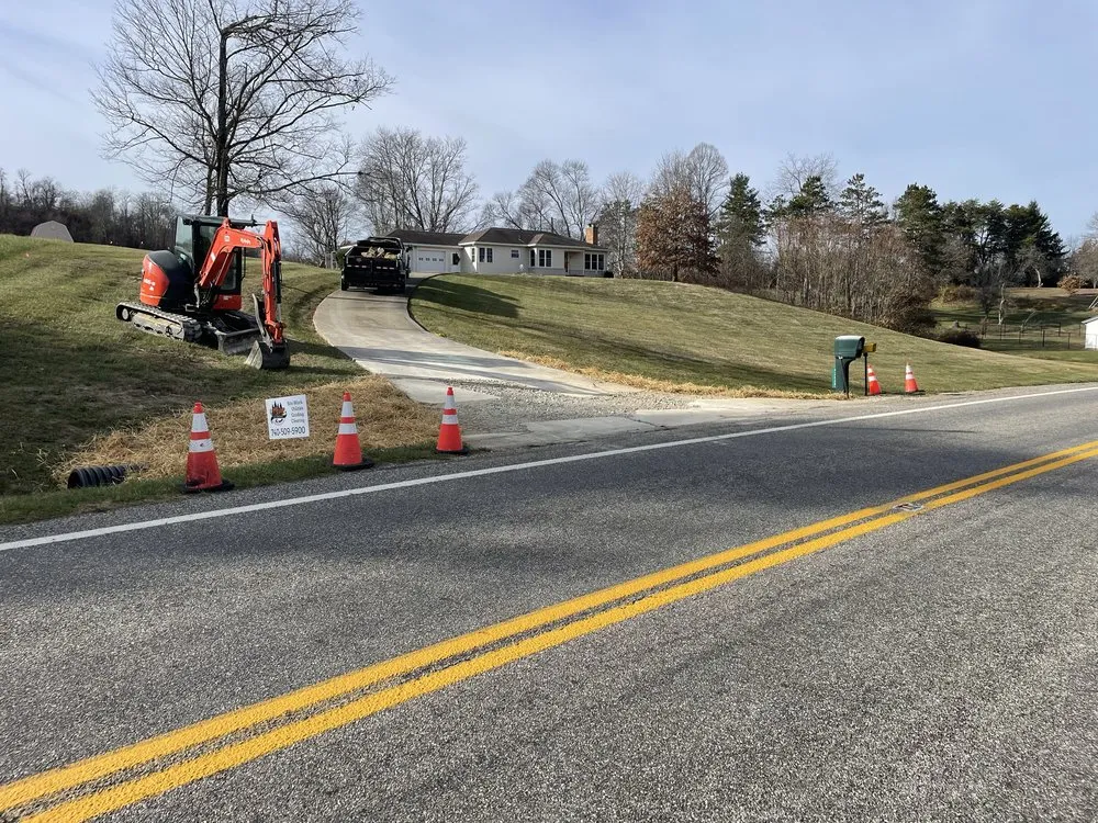 Local yard cleanup service with custom design in Caldwell, OH by Logan Ridge Dirtworks