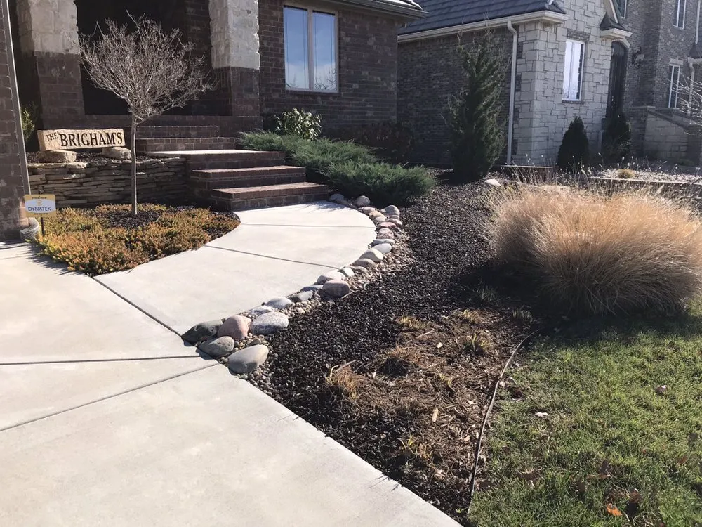 Professional garden landscaping near you in Derby, KS by Logan's Landscape & Tree Service