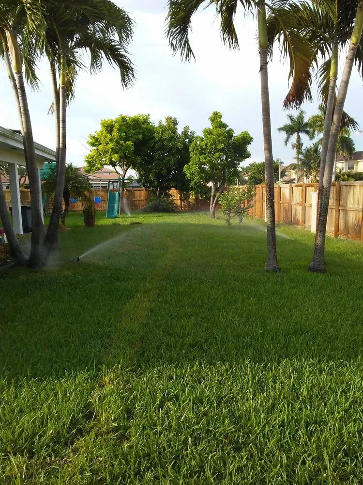 Trusted lawn mowing service for homes in Miami, FL by Lone Star Irrigation and Landscaping