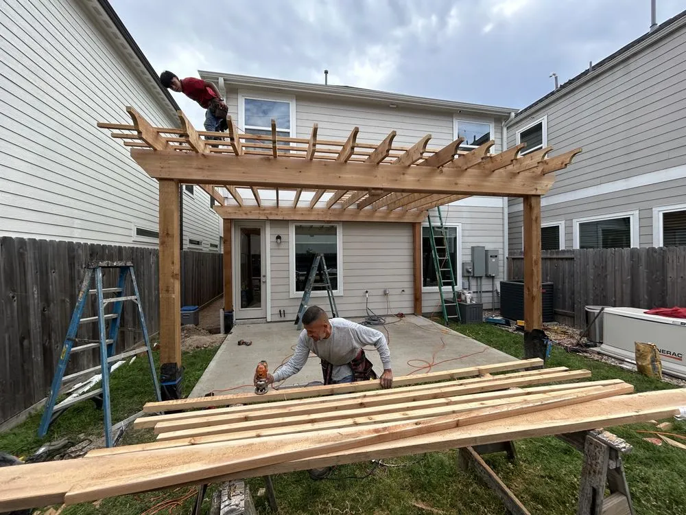 Expert lawn mowing service for outdoor upgrades in Houston, TX by Lone Star Landscape & Patio